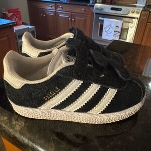 Adidas Gazelle Kids Black and White Sneakers
